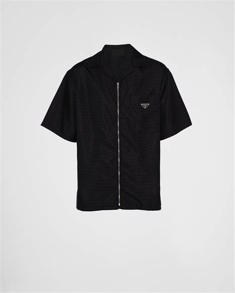 prada camicia nera|Camicia in Re.